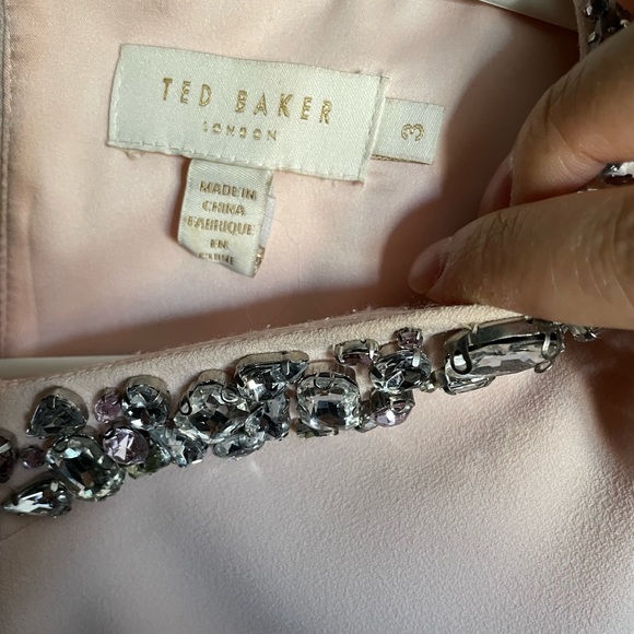 Ted Baker Pink MIDI Dress with beautiful stones - Picture 4 of 4